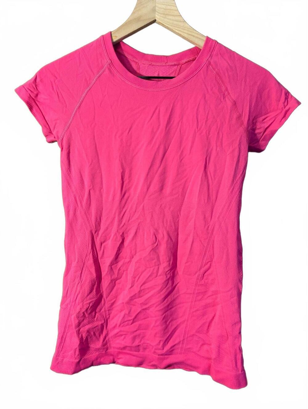 Athleta tech short sleeve pink tee - Small